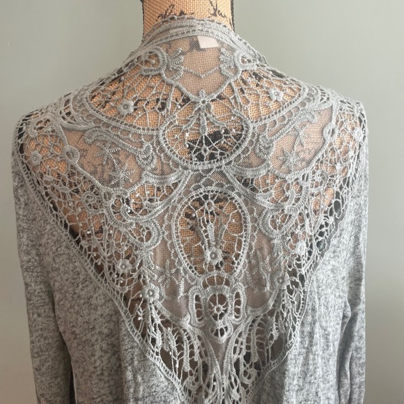 Miami Women Boho Chic Soft Grunge Festival Hippie Cardigan‎ Sweater Green Medium - Picture 4 of 5